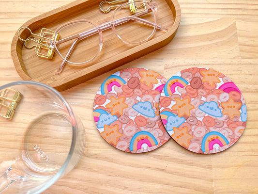 Cereal Charms Coaster | Neoprene Drink Mat