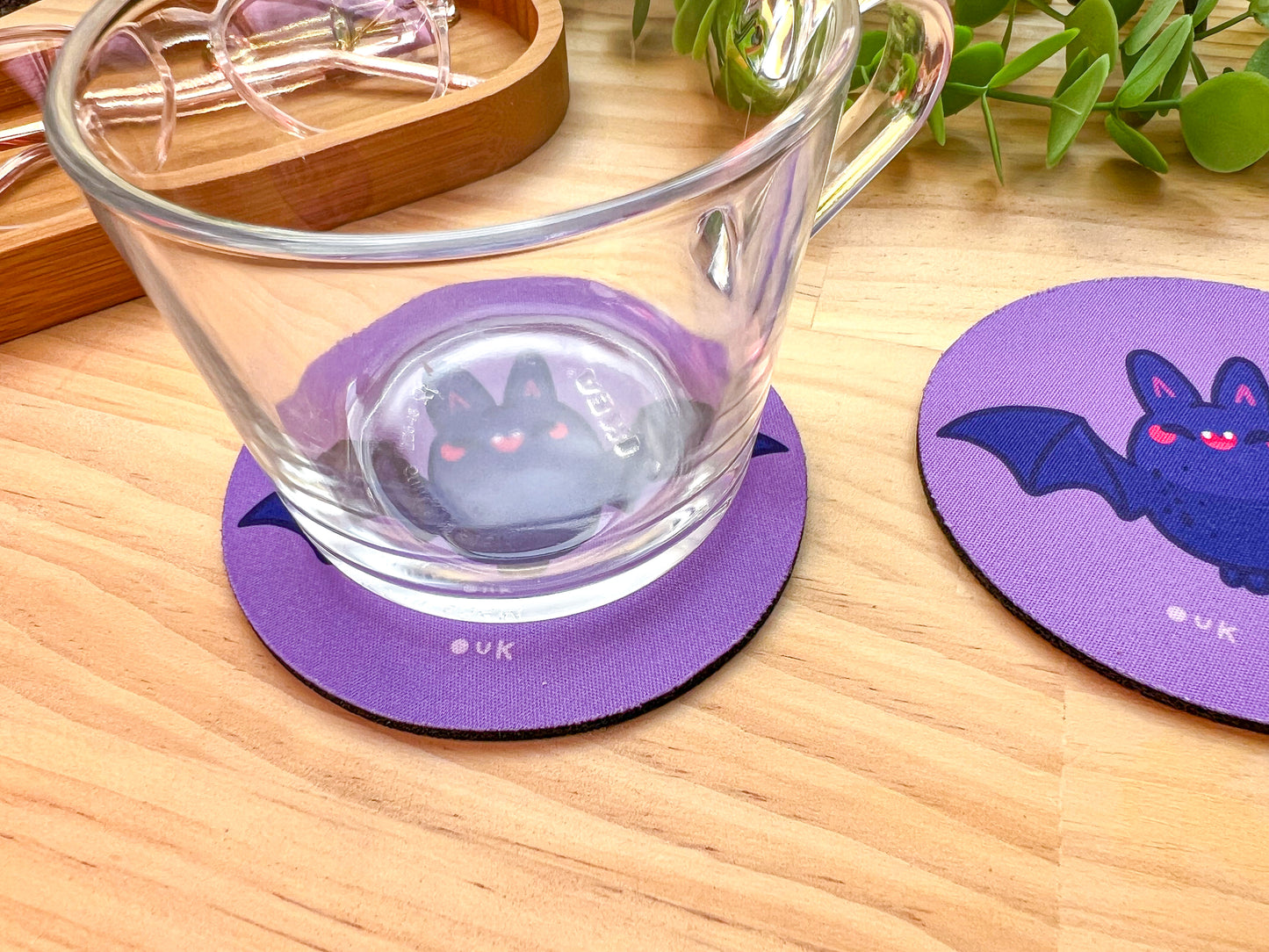 Vampire Bat Coaster | Neoprene Drink Mat