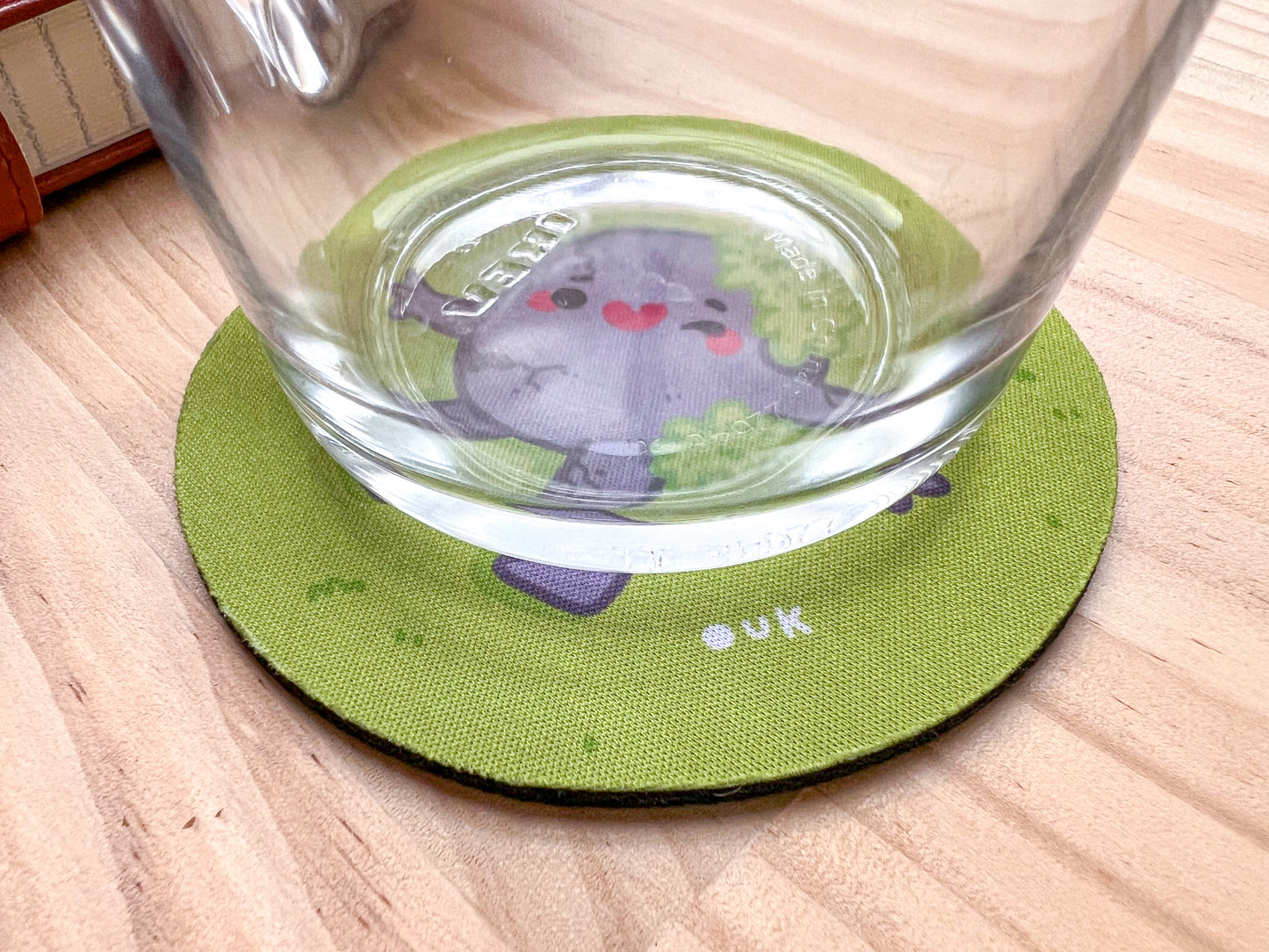 Grassy Troll Coaster | Neoprene Drink Mat