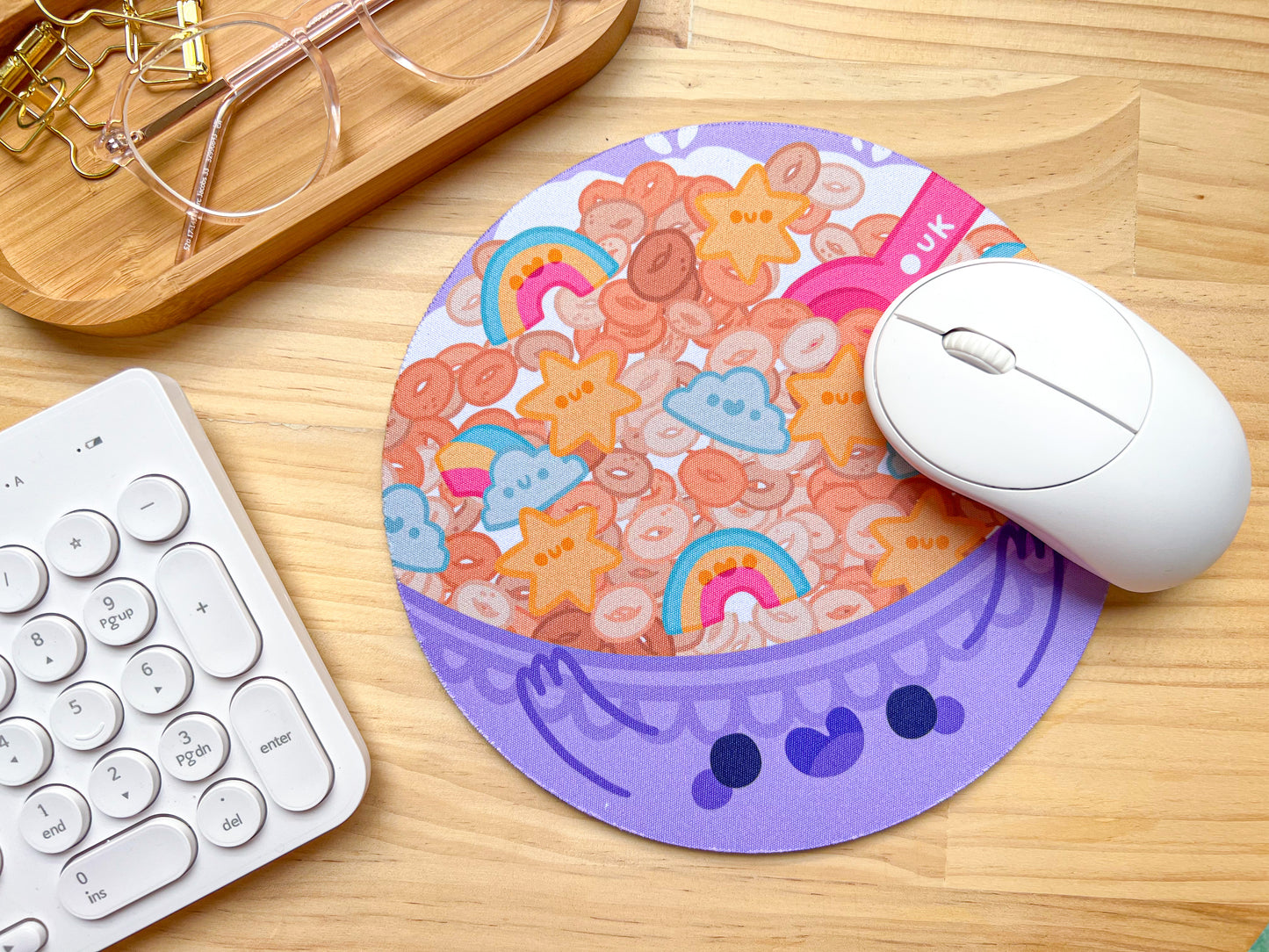 Cereal Charms Mousepad | Neoprene Mouse Mat