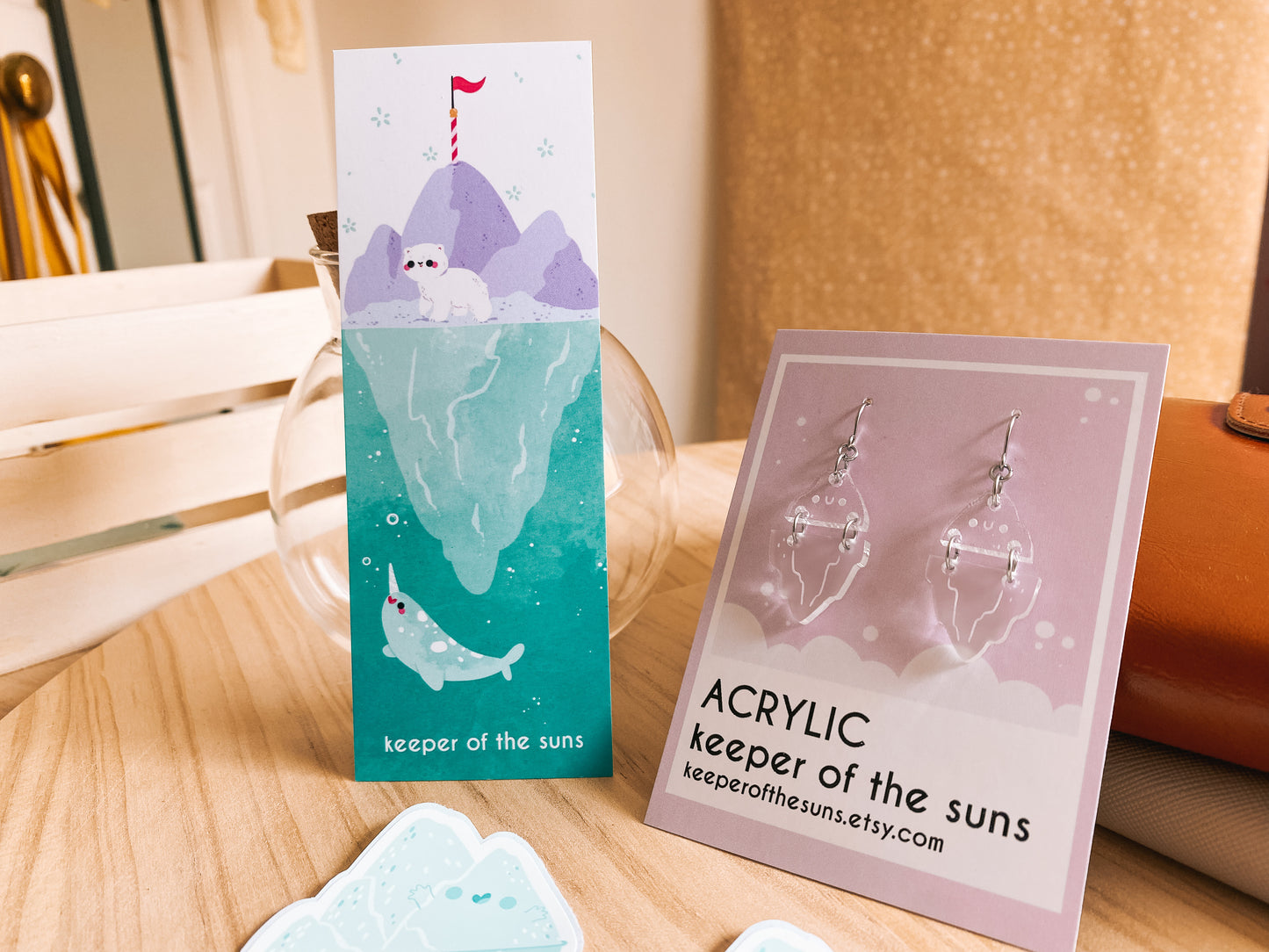 North Pole Bookmark - 400gsm Silky Smooth Velvet-Finish Bookmark