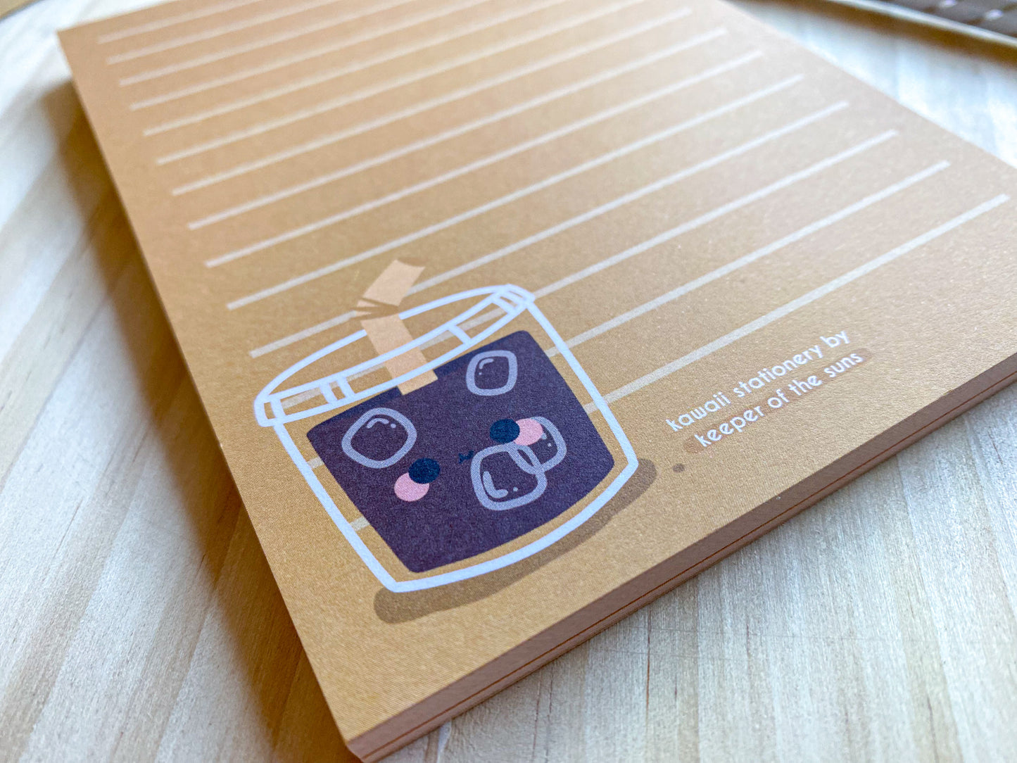 Iced Coffee Notepad | 50 Sheet A6 Letter Paper Pad