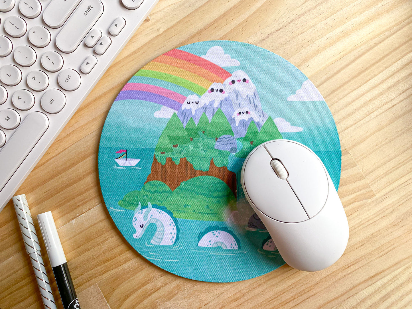 Fairy Island Mousepad | Neoprene Mouse Mat