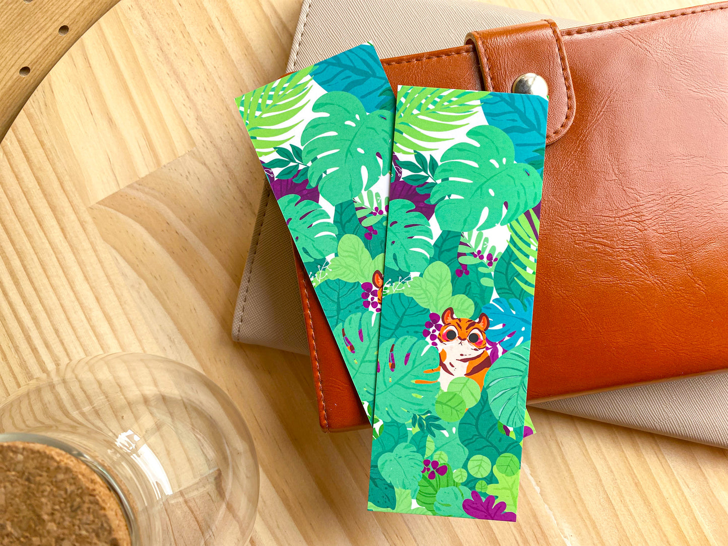 Jungle Tiger Bookmark | 400gsm Silky Smooth Velvet-Finish Bookmark