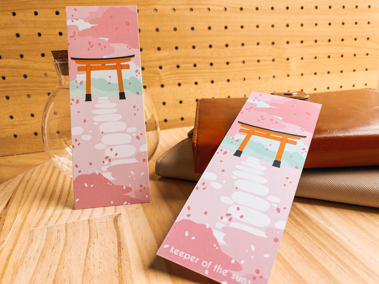 Sakura Torii Gate Bookmark | 400gsm Silky Smooth Velvet-Finish Bookmark