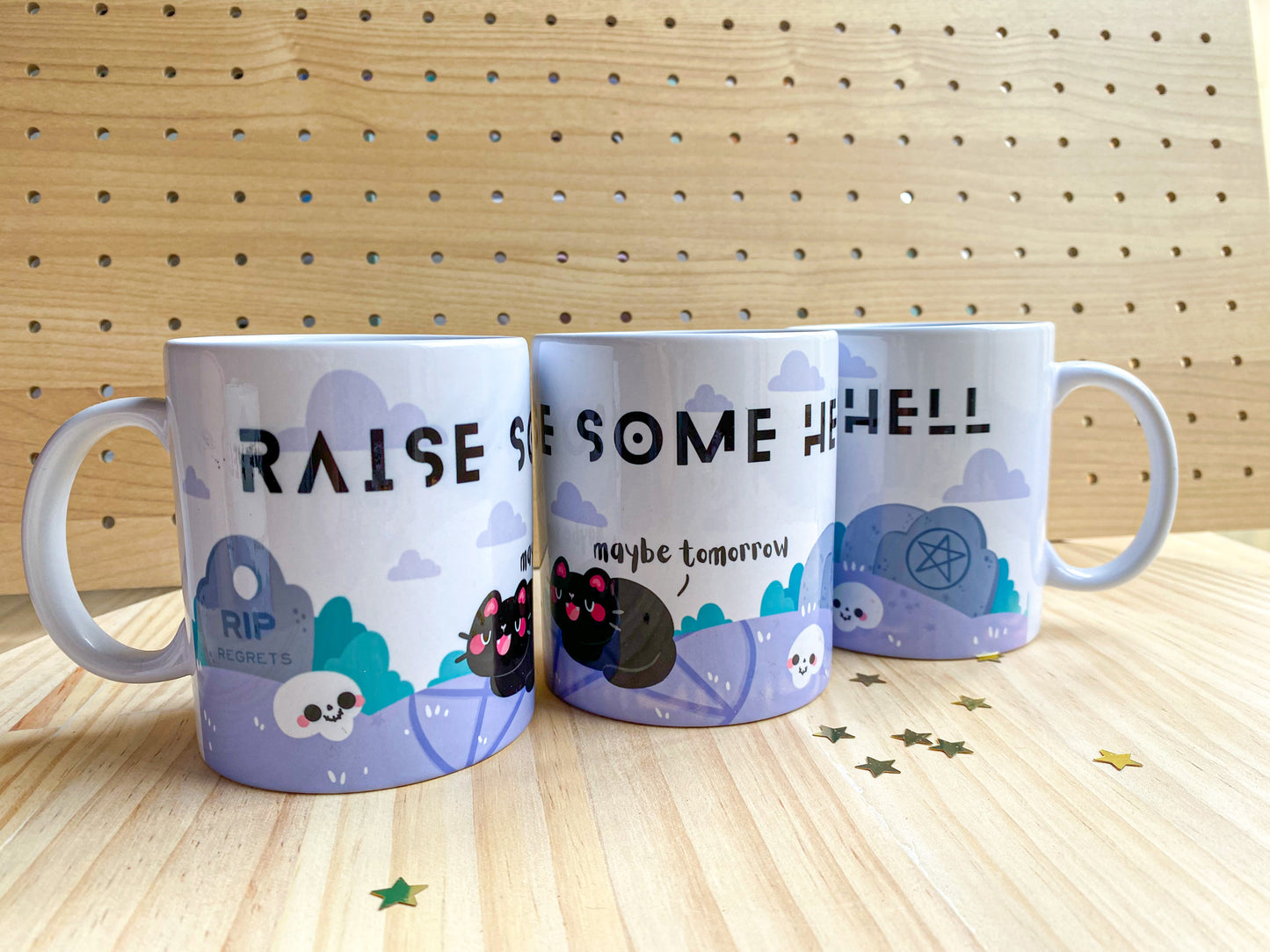 SECONDS Raise Some Hell 11oz Ceramic Mug | SECONDS Dishwasher and Microwave Safe