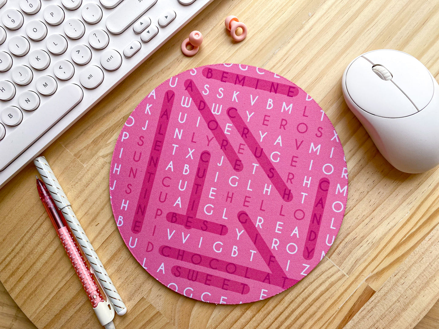 Love Word Search Mousepad | Neoprene Mouse Mat
