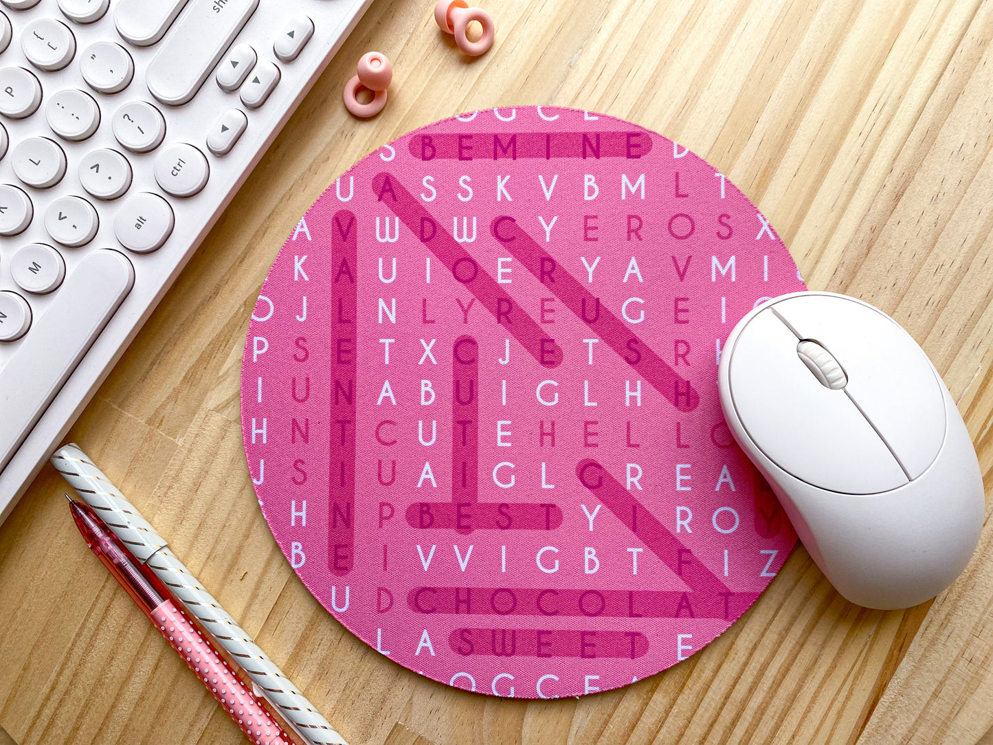 Love Word Search Mousepad | Neoprene Mouse Mat